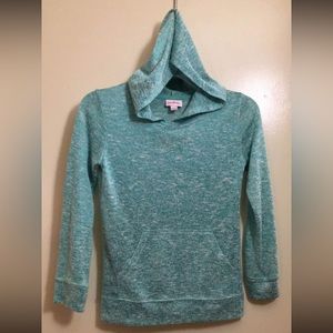 Teal Girls Knit Hoodie ☀️